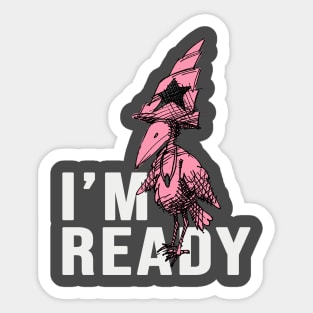 I'm Ready Star Bird Sticker